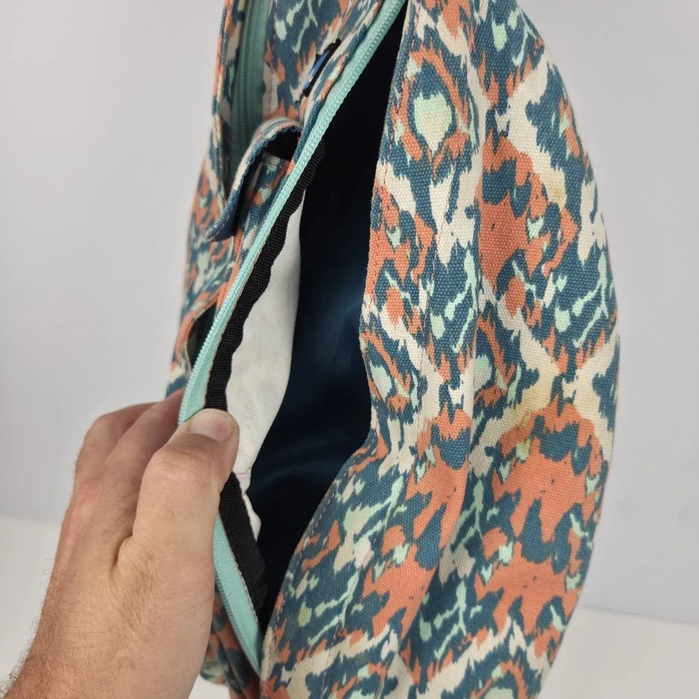 KAVU Rope Bag Sling Pack with Adjustable Rope Shoulder Strap - Beach Paint